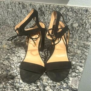 Charlotte Russe heels 4inches, tie at ankle.